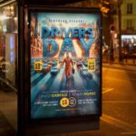 Download Drivers Day Event Card Printable PSD Template 3