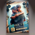 Download Fathers Day 2024 Card Printable PSD Template 1