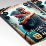 Download Fathers Day 2024 Card Printable PSD Template 2