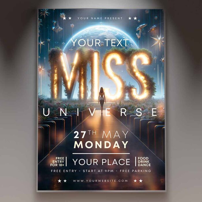 Download Miss Universe Event Card Printable PSD Template 1