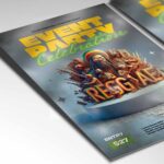 Download Reggae Party Card Printable PSD Template 2