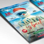 Download Santa is Back July Card Printable PSD Template 2
