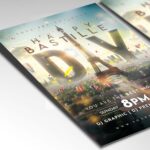 Download Bastille Day 2024 Card Printable PSD Template 2