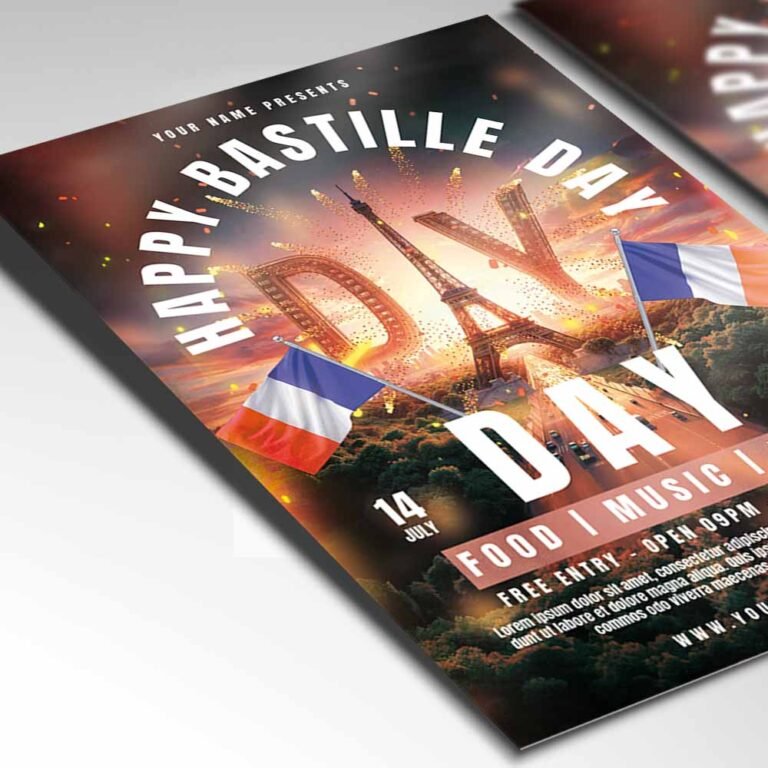 Bastille Day 2025 Card Printable PSD | PSDmarketLGBT Pride