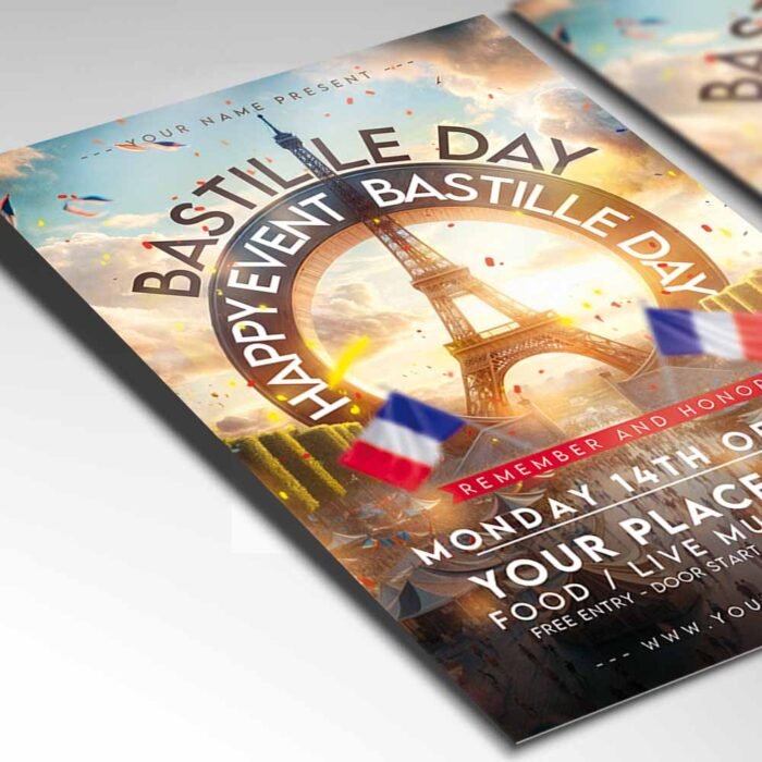 Bastille Day 2025 Card Printable PSD | PSDmarketLGBT Pride
