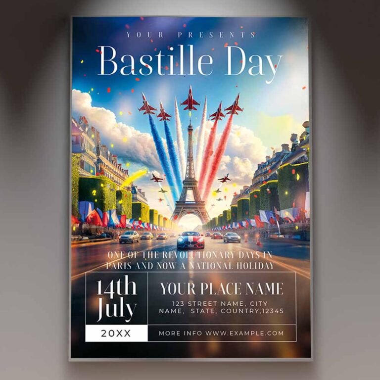 Bastille Day 2025 Card Printable PSD | PSDmarketLGBT Pride