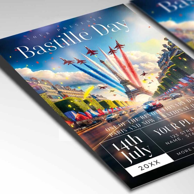 Bastille Day 2025 Card Printable PSD | PSDmarketLGBT Pride