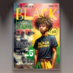 Download Black History Month Elegant Card Printable PSD Template 1