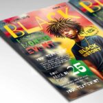 Download Black History Month Elegant Card Printable PSD Template 2