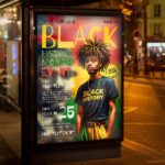 Download Black History Month Elegant Card Printable PSD Template 3