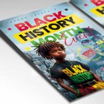 Download Black History Month Modern Card Printable PSD Template 2