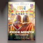 Download LGBT Festival Card Printable PSD Template 1