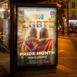 Download LGBT Festival Card Printable PSD Template 3