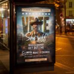 Download Sheriff Vote Night Card Printable PSD Template 3