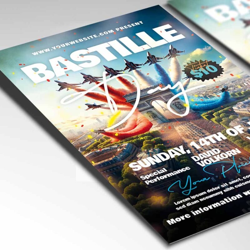 Bastille Day 2025 Card Printable PSD | PSDmarketLGBT Pride