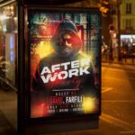 Download After Work Party Card Printable PSD Template 3