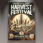 Download Harvest Fest 2025 Card Printable PSD Template 1