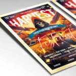 Download Harvest Fest Event Card Printable PSD Template 2