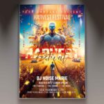Download Harvest Festival Event Card Printable PSD Template 1
