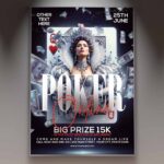 Download Poker Night Card Printable PSD Template 1