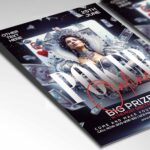 Download Poker Night Card Printable PSD Template 2