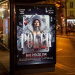 Download Poker Night Card Printable PSD Template 3