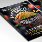 Download Taco Tuesday Event Card Printable PSD Template 2