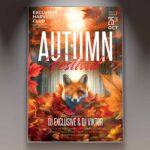 Download Autumn Fest Card Printable PSD Template 1