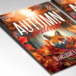 Download Autumn Fest Card Printable PSD Template 2
