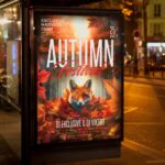 Download Autumn Fest Card Printable PSD Template 3