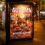 Download Autumn Festival Card Printable PSD Template 3