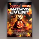 Download Autumn Season Card Printable PSD Template 1