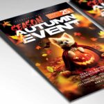 Download Autumn Season Card Printable PSD Template 2