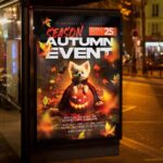 Download Autumn Season Card Printable PSD Template 3
