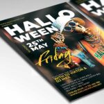 Download Halloween Friday Card Printable PSD Template: Elevate Your Spooky Invitations 2