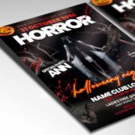 Download Horror Night Card Printable PSD Template: Crafting the Perfect Invitation for a Spine-Chilling Event 2
