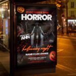 Download Horror Night Card Printable PSD Template: Crafting the Perfect Invitation for a Spine-Chilling Event 3