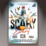 Download Scary Event 2025 Card Printable PSD Template: Your Go-To for Eerie Event Invitations 1