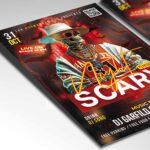 Download Scary Night 2025 Card Printable PSD Template: Your Gateway to a Night of Chills 2