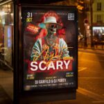 Download Scary Night 2025 Card Printable PSD Template: Your Gateway to a Night of Chills 3