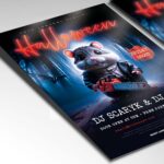 Download Scary Night Card Printable PSD Template 2
