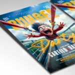 Customizable Bungee Jumping Event Flyer Template perfect for adrenaline-filled adventures