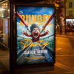 High-resolution Bungee Jumping Event Flyer Template ready for print and digital distribution