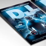 Customizable DJ Halloween Event Flyer Template for parties and events.