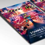 Editable Minecraft Event Flyer showcasing customizable text and graphics for gaming events