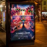 High-quality Minecraft Event flyer with vibrant colors and pixelated layout for event promotion