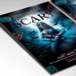 Customizable Voodoo Doll Flyer Template for horror-themed parties and haunted attractions