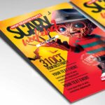 Editable Scary Weekend Flyer Template designed for Halloween events.