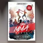 High-impact MMA Flyer Template with bold and dynamic design elements