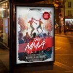 High-resolution MMA Flyer Template ideal for digital and print formats